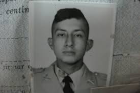 Jorge Vinicio Sosa Orantes as a young soldier. (Sebastian Rotella) - oscar-story-092112_1