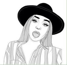 Résultat de recherche d'images pour "image swag fille dessin"