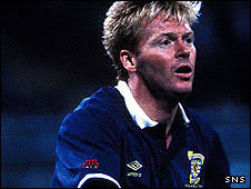 Maurice Johnston in action for Scotland. Johnston played in all three matches at Italia &#39;90 - _45624328_mojo226b