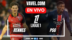 Rennes vs PSG EN VIVO hoy: Medio tiempo (1-0)