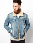 Denim Jacket Male Thickened Fur Collar Denim Jacket Mens Jeans