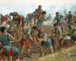 Image of Roman legionary infantry Julius Caesar