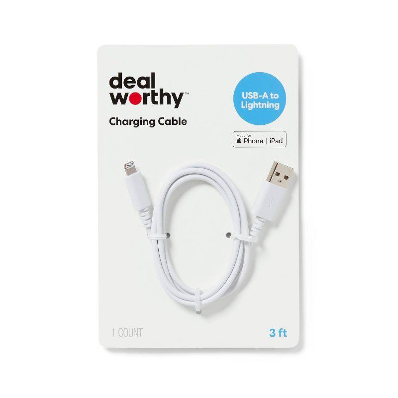 dealworthy Lightning to USB-A Charging Cable