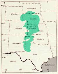Image result for Ogallala aquifer map