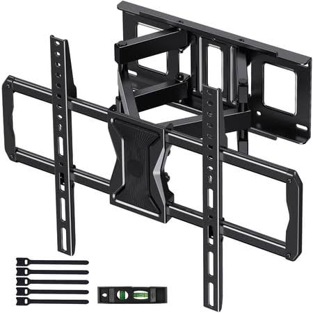 Mountftv Full Motion TV Wall Mount for 37-82" TVs TV Mount Bracket with Dual Articulating Arms