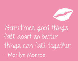 Items similar to sometimes good things fall apart life quote ... via Relatably.com