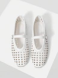 HOLLOW LASER CUT OUT BALLET SHOES MARY JANE FLATS｜Motf