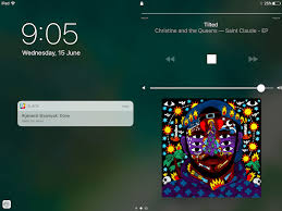 Résultat de recherche d'images pour ""ipad" "lock screen" contents"