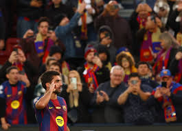 برشلونة يحتفل بعودته لكامب نو برباعية في مرمى بيلباو