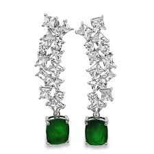 Dazzling Emerald Drop Earrings – picntell - Product from picntell