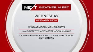 Strong winds and lake-effect snowfall Wednesday in Southeast Michigan