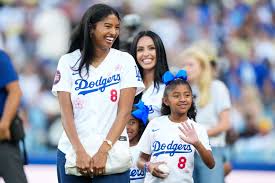 Family of Kobe Bryant at Dodgers Game