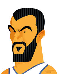 Nikola Pekovic Caricature Illustration. Timberwolves center Nikola Pekovic caricature illustration by Greg Halbert from Minnesota. - Nikola-Pekovic