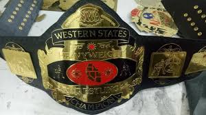 NWA WESTERN STATES HEAVYWEIGHT 24K GOLD Zinc Championship Belt