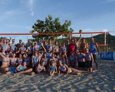 Voleybol camp on a beach in Turkey resmi