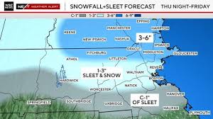 Significant icing, plowable snow possible in parts of Massachusetts starting Thursday night, weather maps show