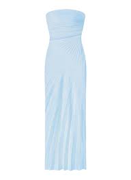A.L.C. Bianca Strapless Pleated Maxi Dress | ALCltd.com