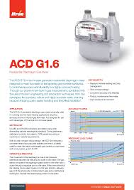 Itron ACD G10-G16 Diaphragm Meters Overview & Specifications ...