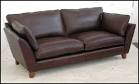 M and s leather sofa