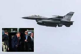 Fighter jet dramatically intercepts aircraft flying over Camp David’s restricted airspace — causing stir with Trump in town