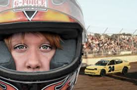 That&#39;s when Volkers can be found behind the wheel of a four-cylinder, front-wheel drive, gutted Dodge Neon racing around a 3/8 mile dirt oval track. - Gabby-Volkers-small