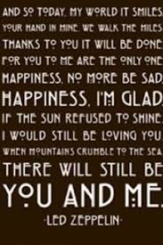 Led Zeppelin Thank You lyric Art Quote 11x14 by paperlovespen This ... via Relatably.com