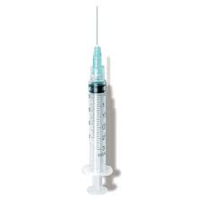 3cc Syringe/needle Combination, Luer-lock Tip, 23g X 1 1/2 ...