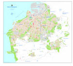 Detaljerad karta över Malmö
