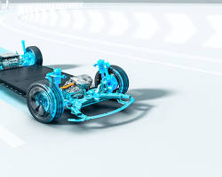 BYD 電磁カーサスペンションのイラストの画像