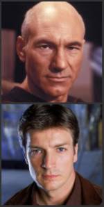 See Jane Clack Malcolm Reynolds vs. Jean Luc Picard [malcolm reynolds jeanluc picard] I just finished watching Firefly and loved it so much that I ... - malcolm_reynolds_jeanluc_picard