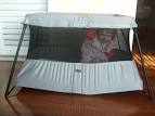 BabyBjorn Travel Light Portable Crib - Silver - Free Shipping