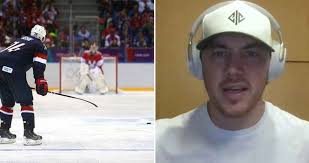 T.J. Oshie’s hilarious reaction to the 2014 Olympic shootout
