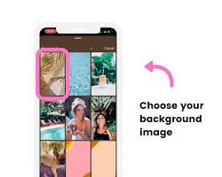 Image of Choosing a Background for Instagram Story