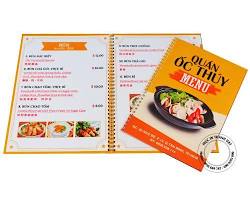 Hình ảnh về In menu nhựa đẹp