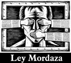 Resultado de imagen de imágenes sobre la ley mordaza