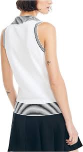 Nautica Women's Sustainably Crafted Classic Fit Polo Sweater