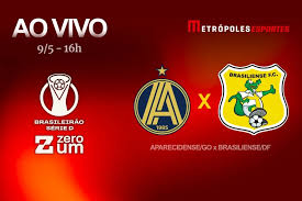 Série D ZeroUm: Metrópoles transmite Aparecidense-GO x Brasiliense-DF Siga no YouTube
