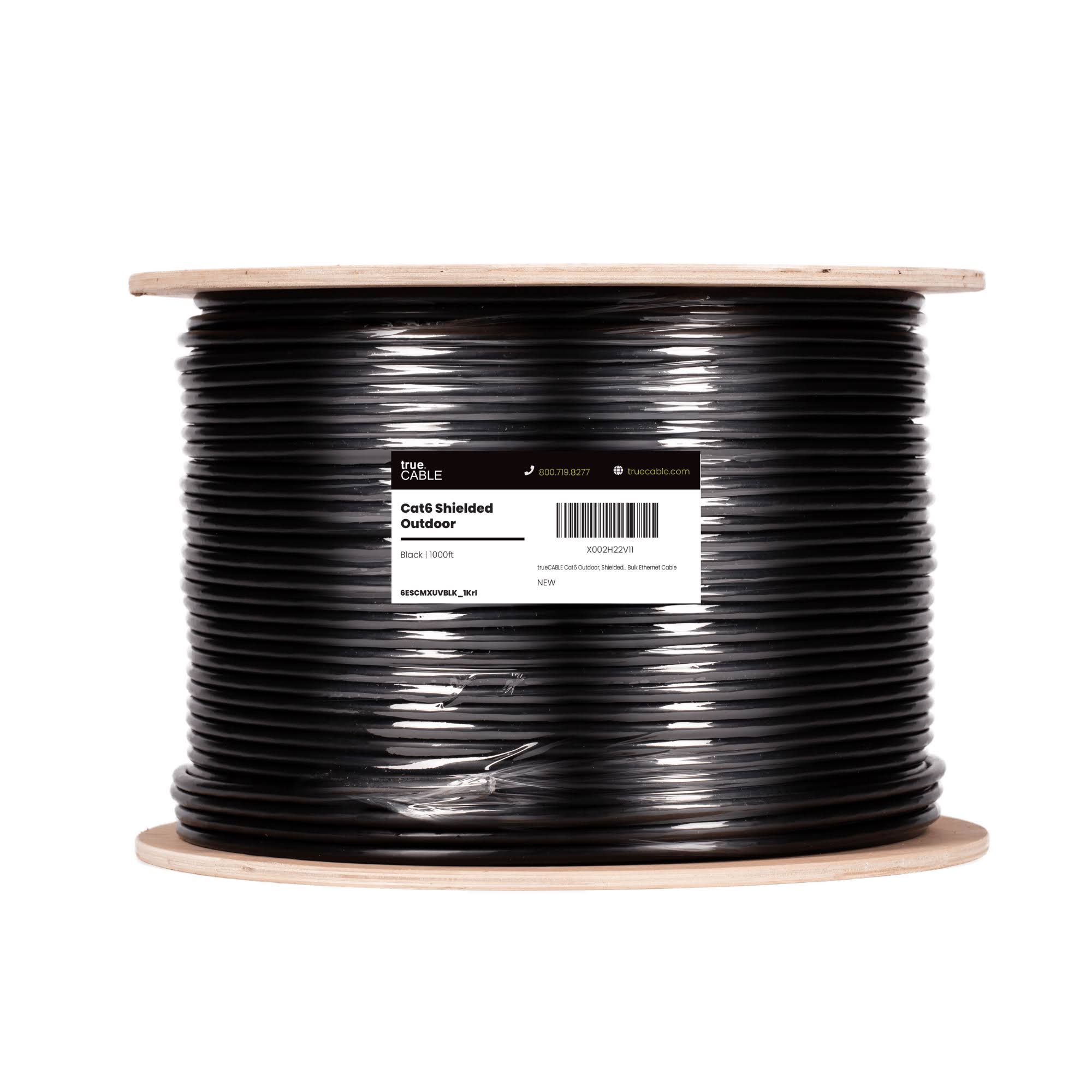 True Cable trueCABLE Cat6 Outdoor Shielded F/UTP 500ft UV Resistant