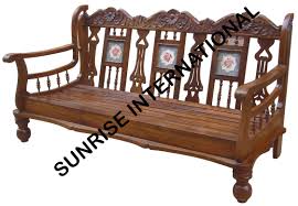 Image result for WOODEN SOFA SET