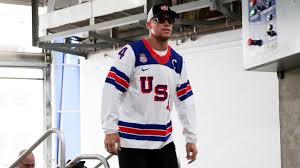 Team USA arrives at WBC championship in game-worn USA Olympic hockey jerseys