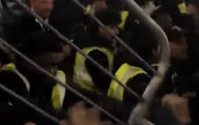 Fans try to break through security at Ballon d'Or ceremony in London