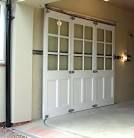 Horizontal sliding garage doors