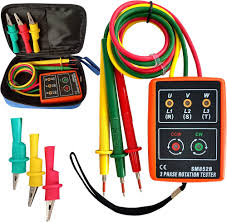 3 Phase Sequence Tester,Phase Rotation Meter Checker 20Hz ...