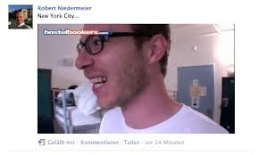 Facebook Screenshot, Profil <b>Robert Niedermeier</b>, YouTube-Video von Christoph <b>...</b> - winnyc