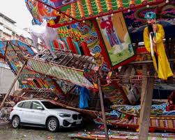 Typhoon Champi kills one and injures more than 500 in Taiwan as it heads to China