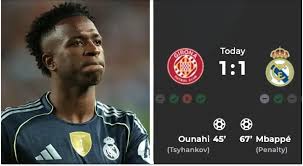 Les notes du Real Madrid face à Gérone: Courtois 8, Vinicius Jr 7,5