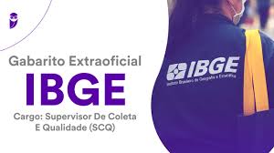 Gabarito Extraoficial IBGE: Supervisor de Coleta e Qualidade