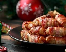 Image of Pigs in blankets for Christmas dinner
