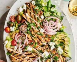 Salad with grilled chicken or fish