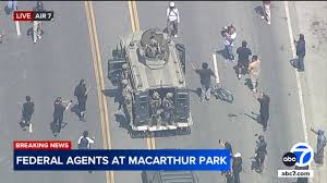 Federal Immigration Enforcement Operation at MacArthur Park